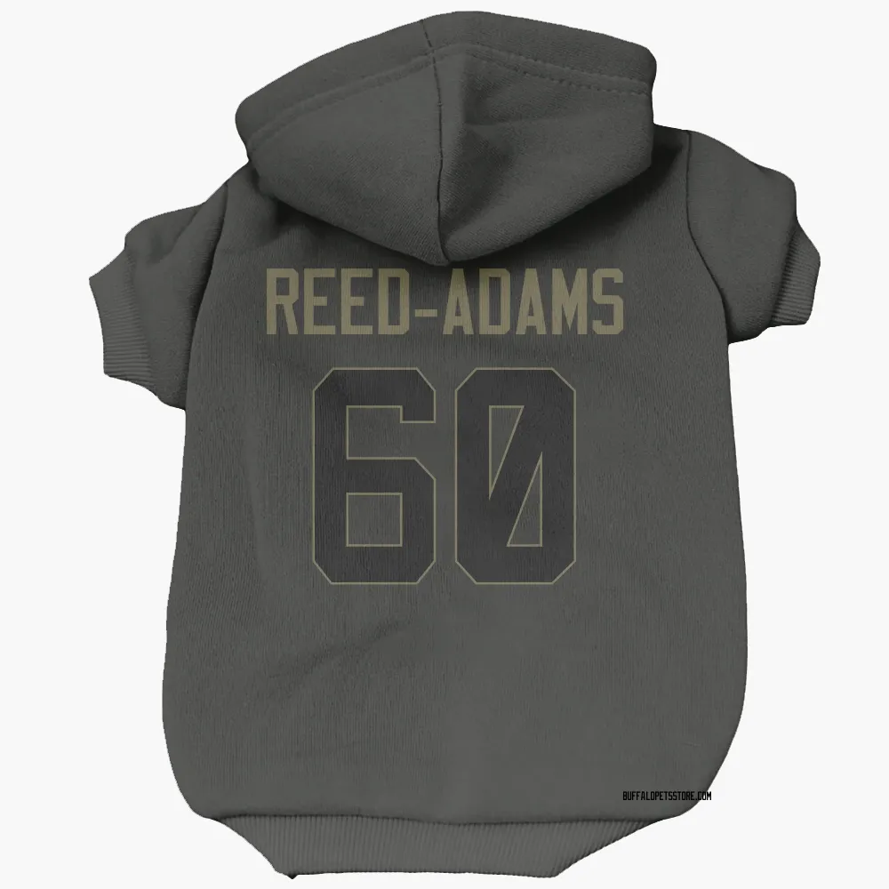 Buffalo Bills Ar'maj Reed-Adams Black Service Pet Hoodie for Dog & Cat