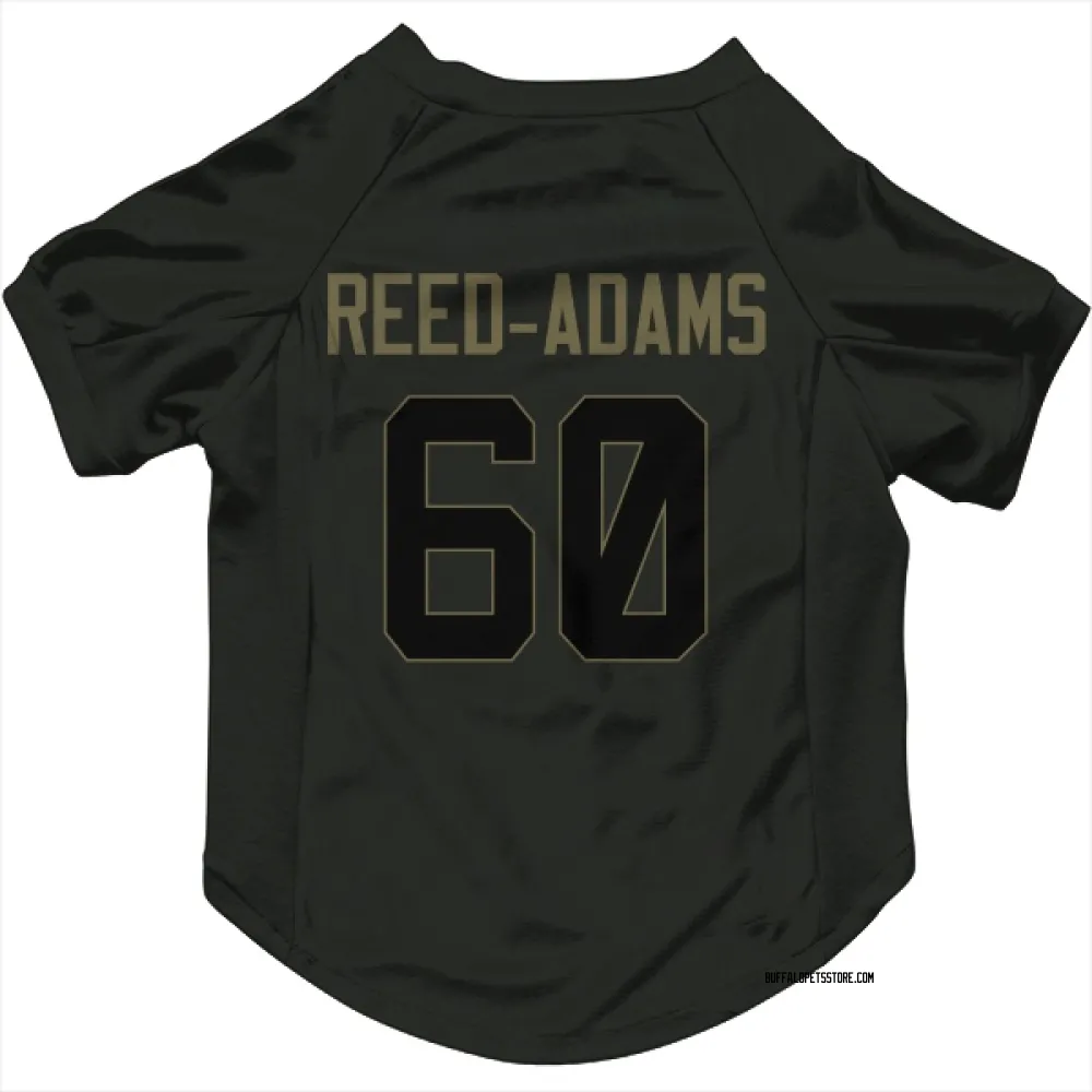 Buffalo Bills Ar'maj Reed-Adams Black Service Pet Jersey for Dog & Cat
