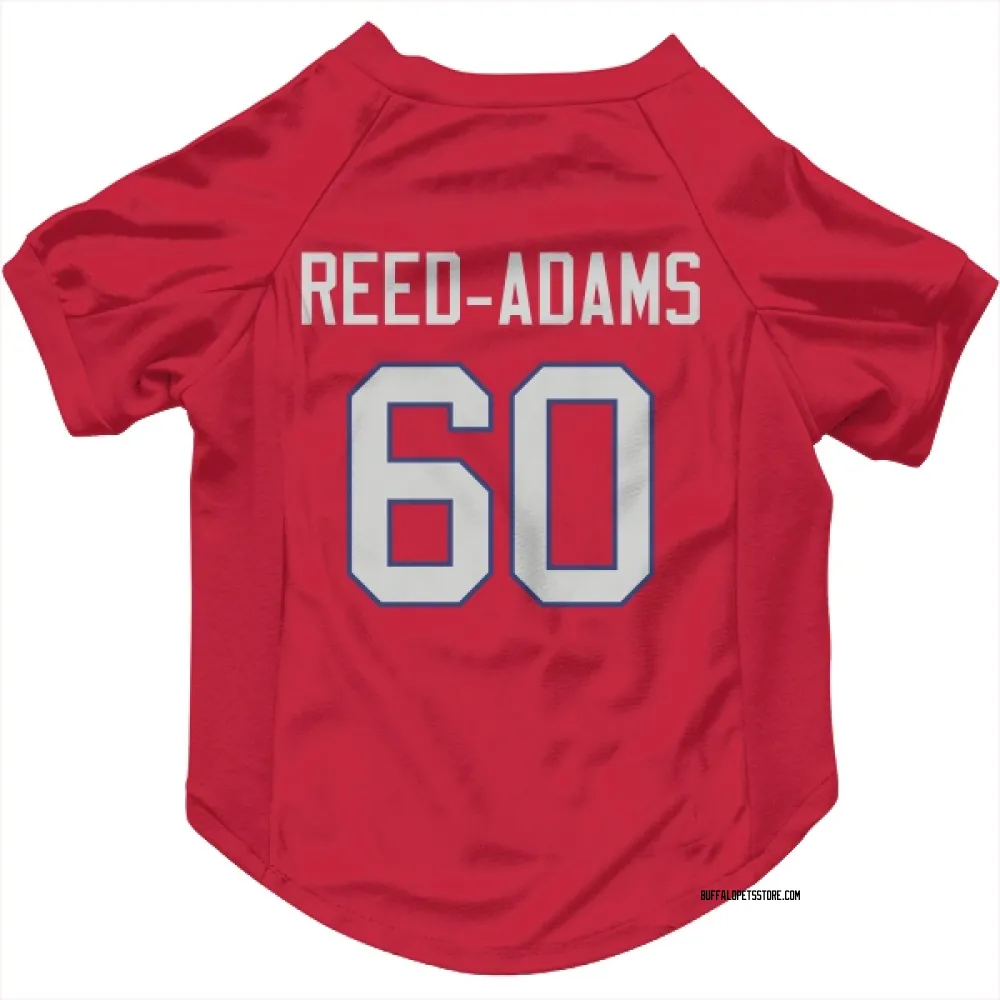 Buffalo Bills Ar'maj Reed-Adams Red Pet Jersey for Dog & Cat