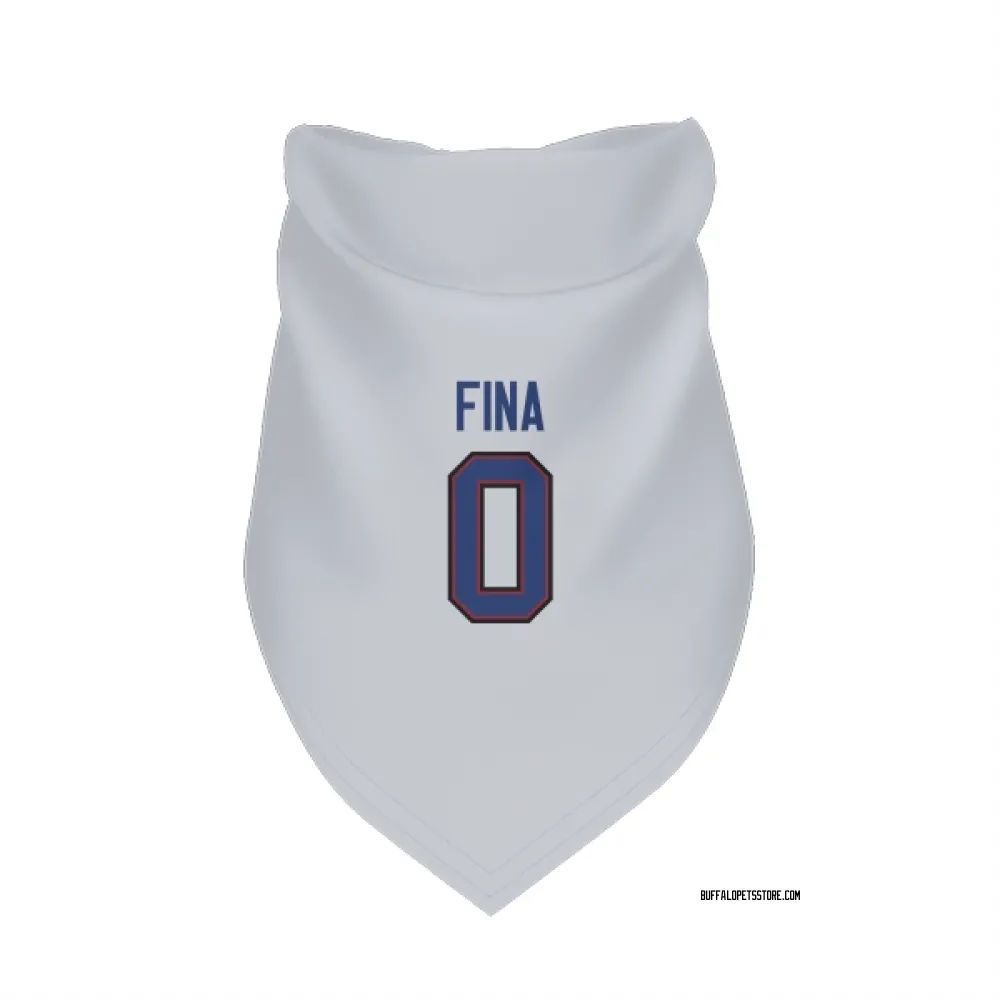 Buffalo Bills Bruno Fina White Pet Bandana for Dog & Cat
