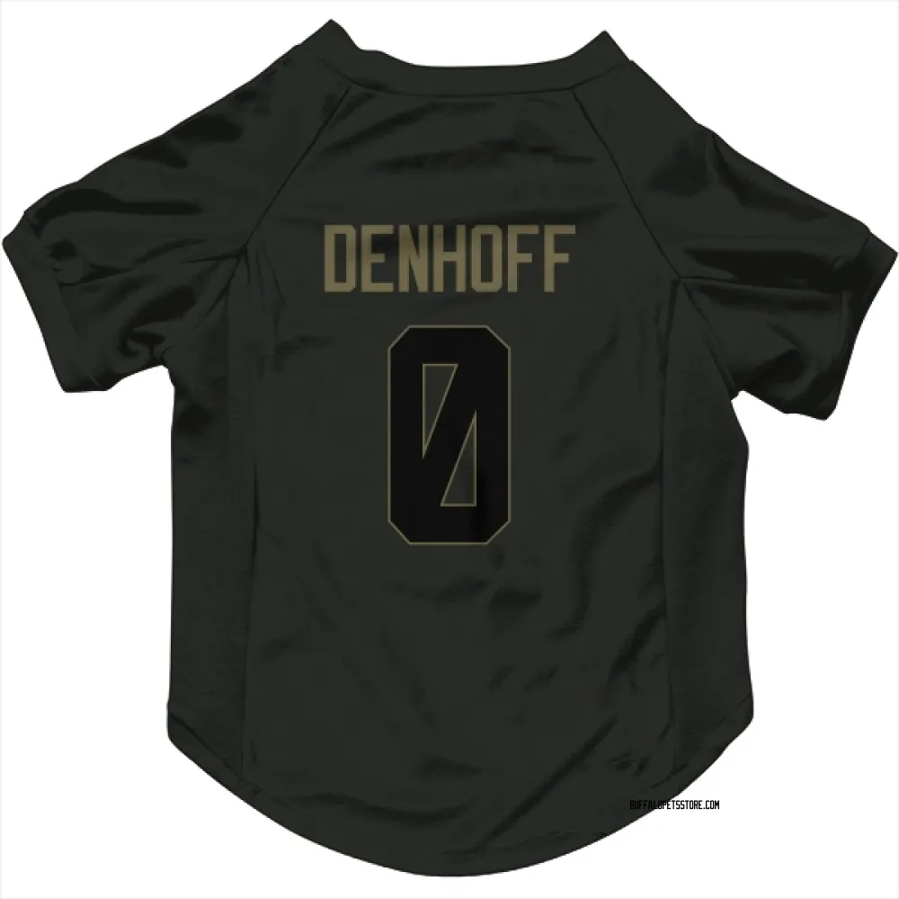 Buffalo Bills Cade Denhoff Black Service Pet Jersey for Dog & Cat