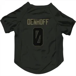 Buffalo Bills Cade Denhoff Black Service Pet Jersey for Dog & Cat