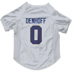Buffalo Bills Cade Denhoff White Pet Jersey for Dog & Cat