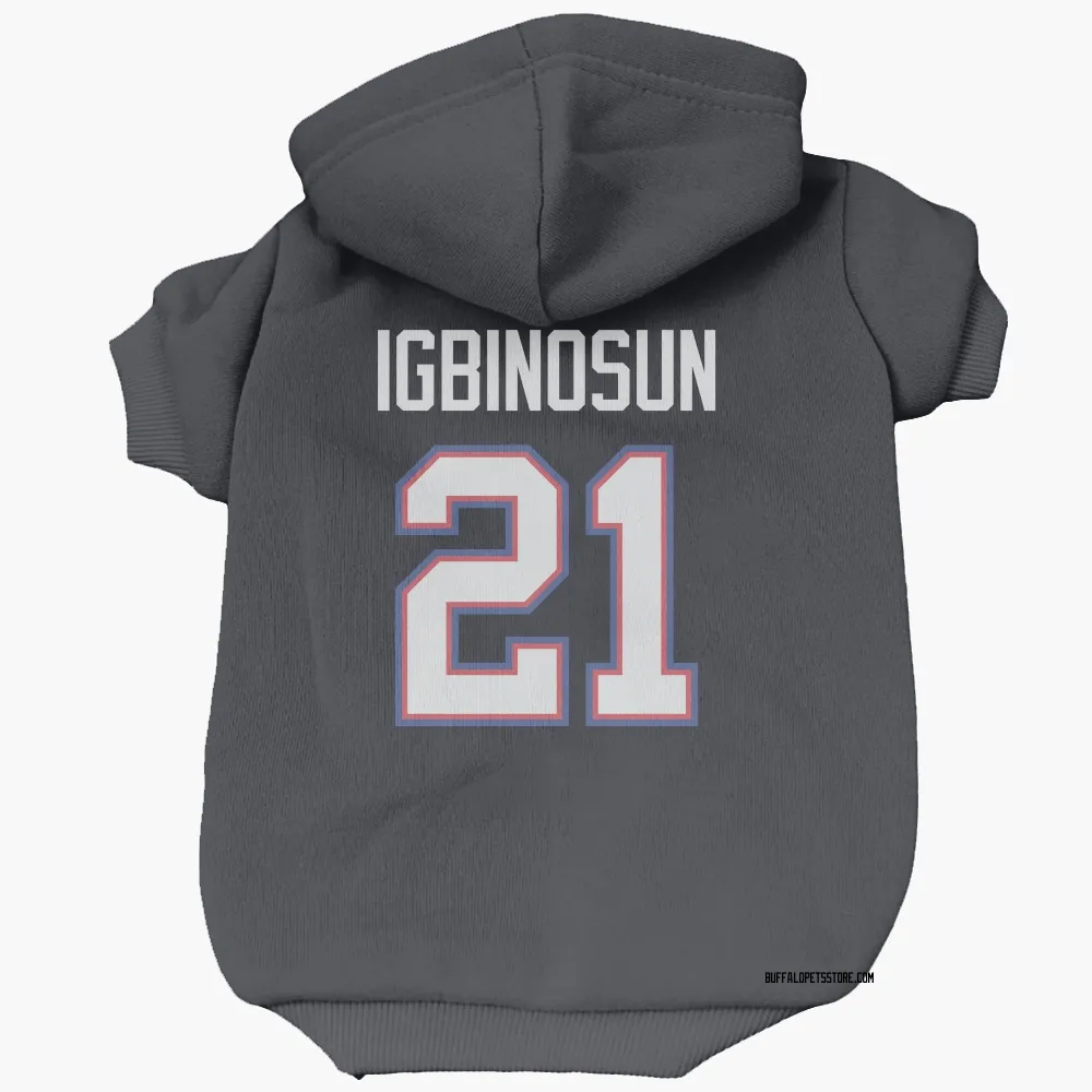 Buffalo Bills Davison Igbinosun Navy Pet Hoodie for Dog & Cat