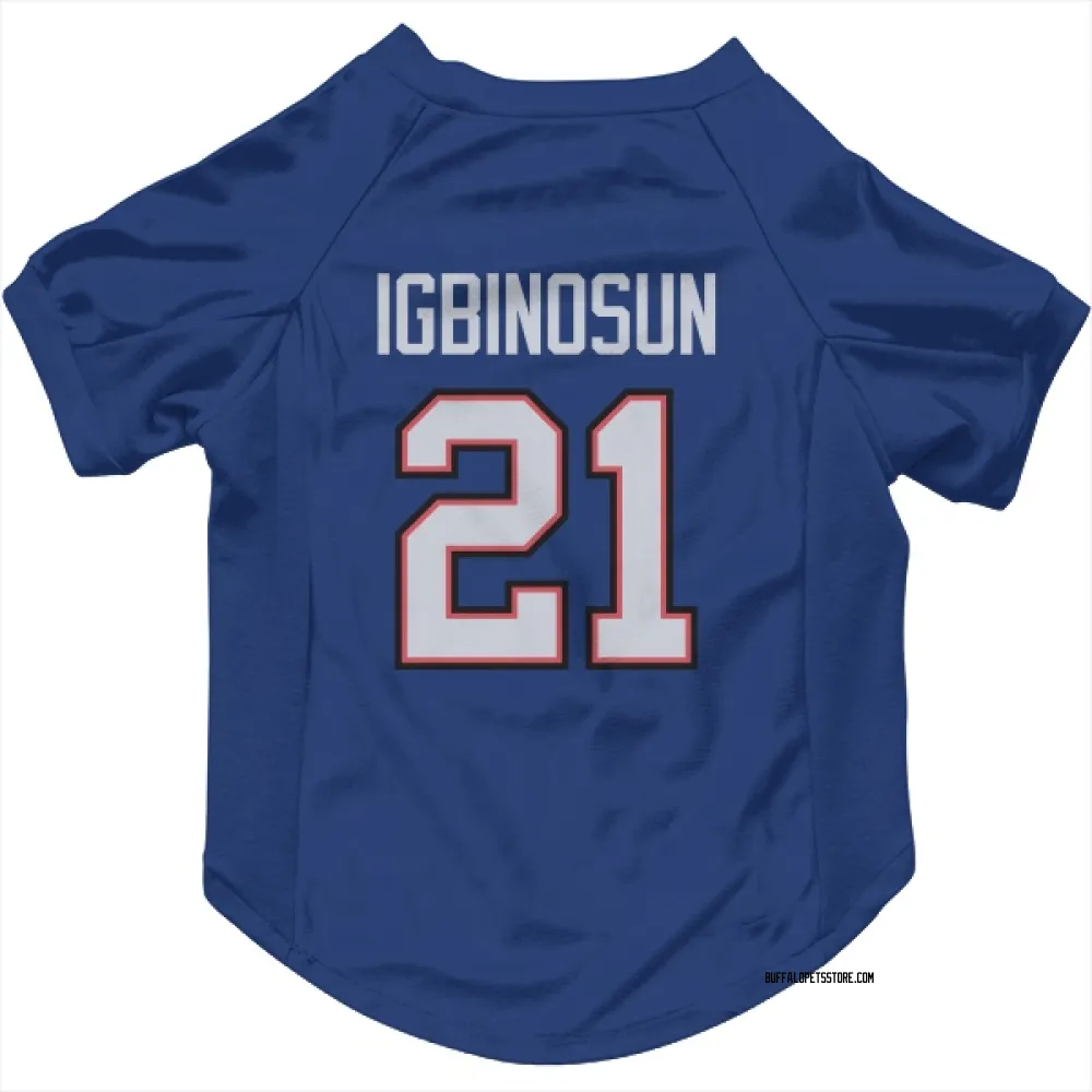 Buffalo Bills Davison Igbinosun Royal Pet Jersey for Dog & Cat
