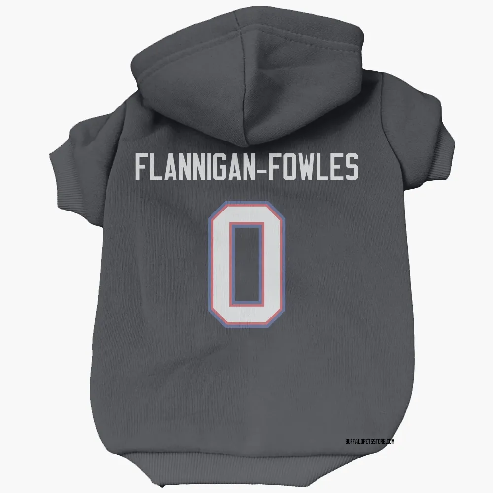 Buffalo Bills Demetrius Flannigan-Fowles Navy Pet Hoodie for Dog & Cat