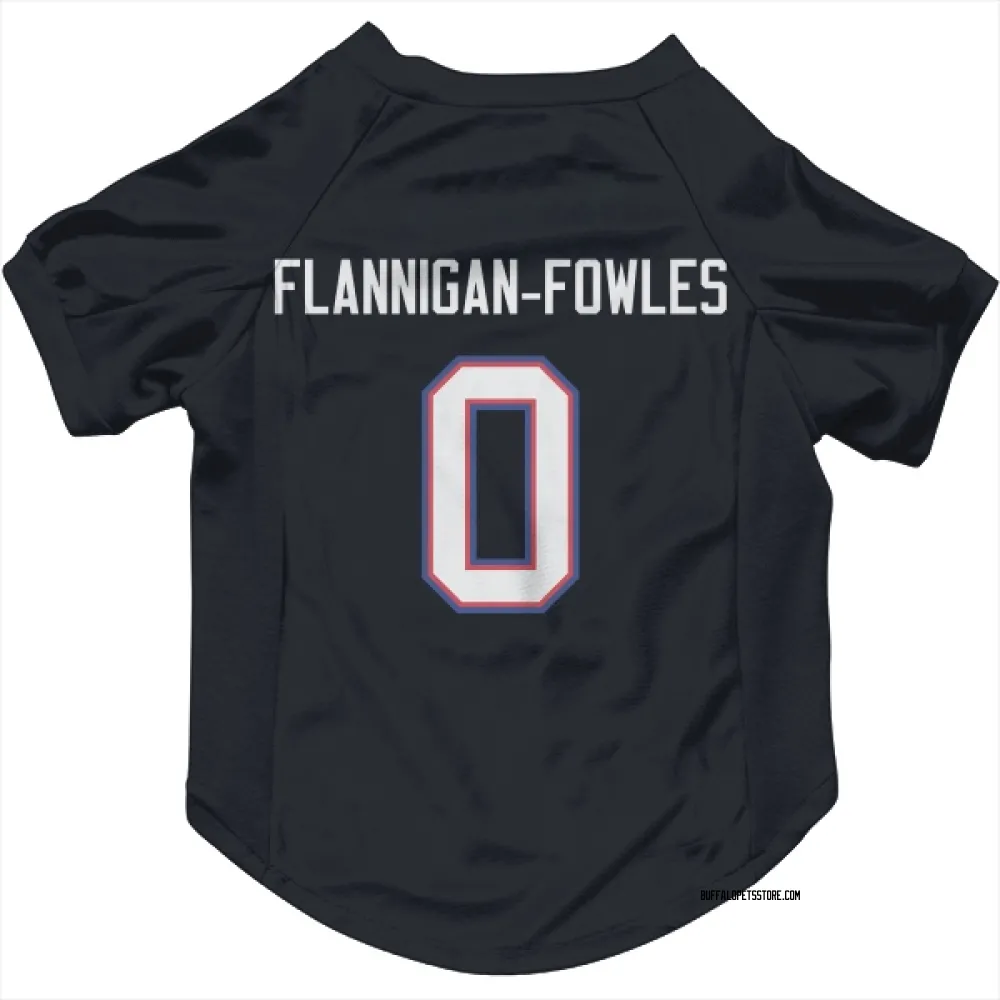 Buffalo Bills Demetrius Flannigan-Fowles Navy Pet Jersey for Dog & Cat