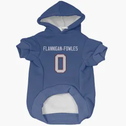 Buffalo Bills Demetrius Flannigan-Fowles Royal Pet Hoodie for Dog & Cat