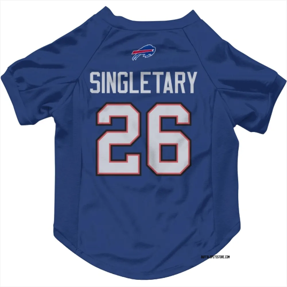 Buffalo Bills #40 Devin Singletary Draft Game Jersey - Royal