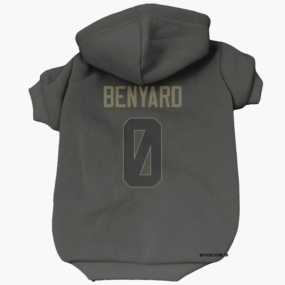 Buffalo Bills Gabriel Benyard Black Service Pet Hoodie for Dog & Cat
