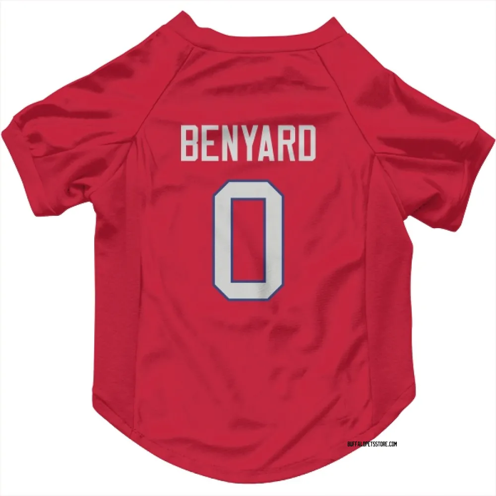 Buffalo Bills Gabriel Benyard Red Pet Jersey for Dog & Cat