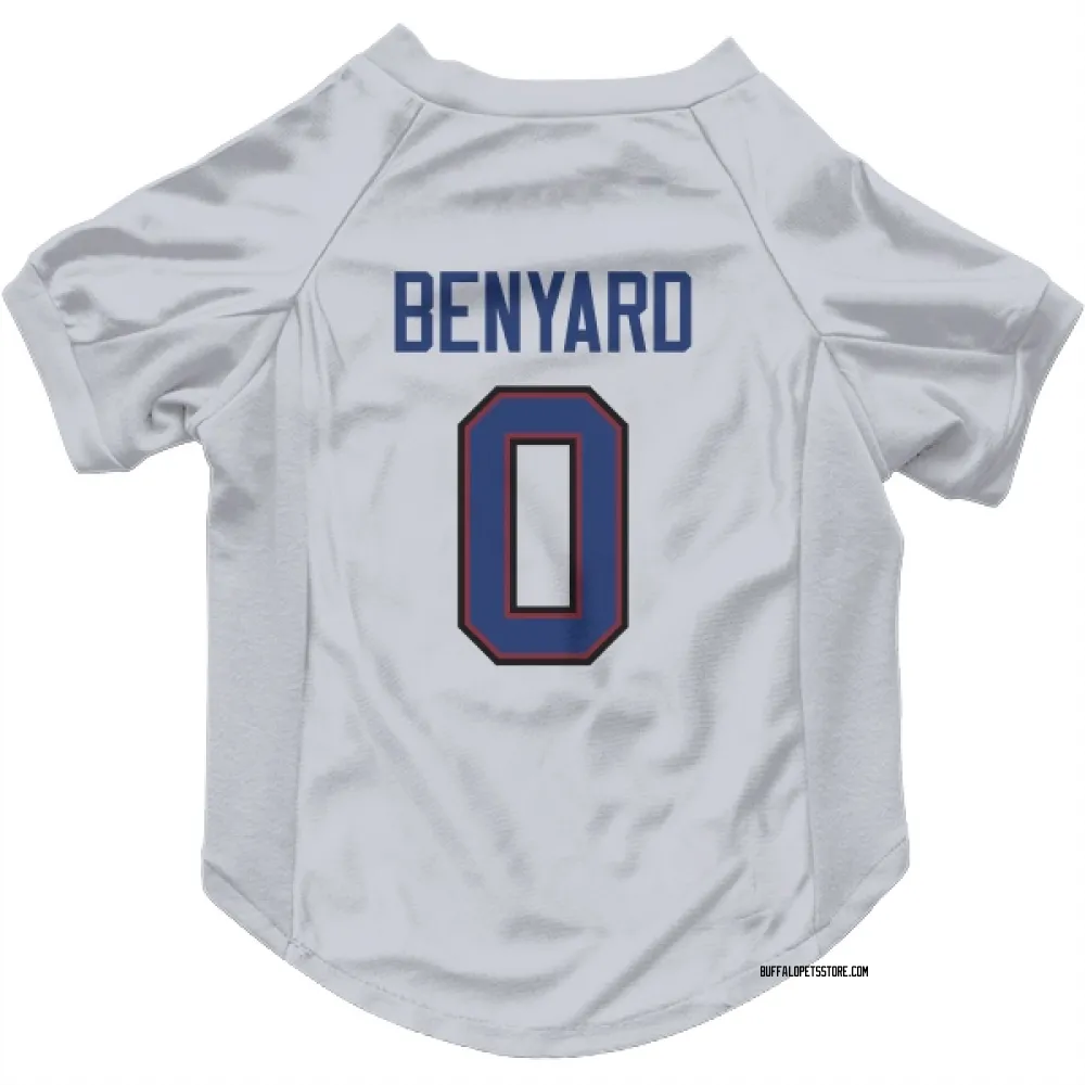 Buffalo Bills Gabriel Benyard White Pet Jersey for Dog & Cat