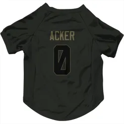 Buffalo Bills Jackson Acker Black Service Pet Jersey for Dog & Cat