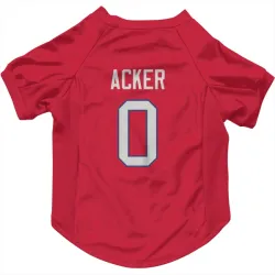 Buffalo Bills Jackson Acker Red Pet Jersey for Dog & Cat
