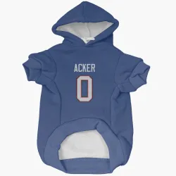 Buffalo Bills Jackson Acker Royal Pet Hoodie for Dog & Cat