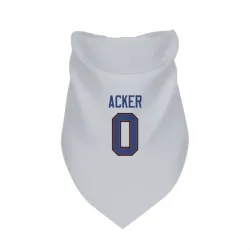Buffalo Bills Jackson Acker White Pet Bandana for Dog & Cat