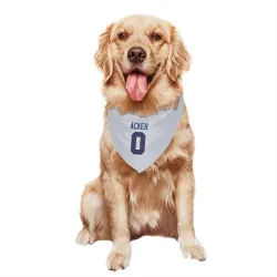 Buffalo Bills Jackson Acker White Pet Bandana for Dog & Cat
