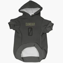 Buffalo Bills Jordan Dunbar Black Service Pet Hoodie for Dog & Cat