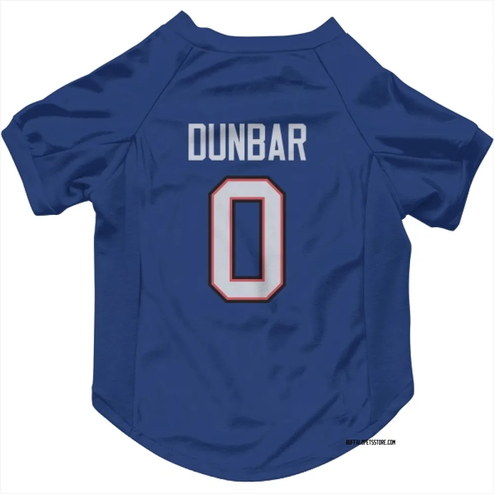 Buffalo Bills Jordan Dunbar Royal Pet Jersey for Dog & Cat