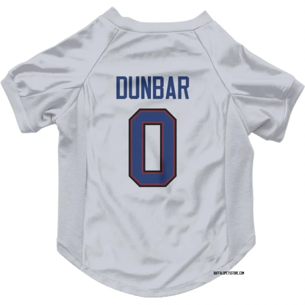 Buffalo Bills Jordan Dunbar White Pet Jersey for Dog & Cat