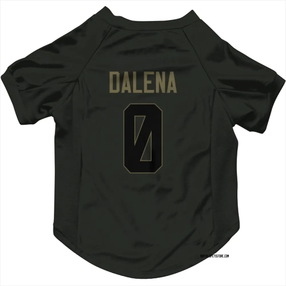 Buffalo Bills Mac Dalena Black Service Pet Jersey for Dog & Cat
