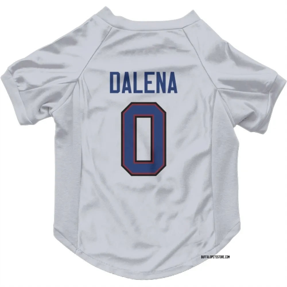 Buffalo Bills Mac Dalena White Pet Jersey for Dog & Cat