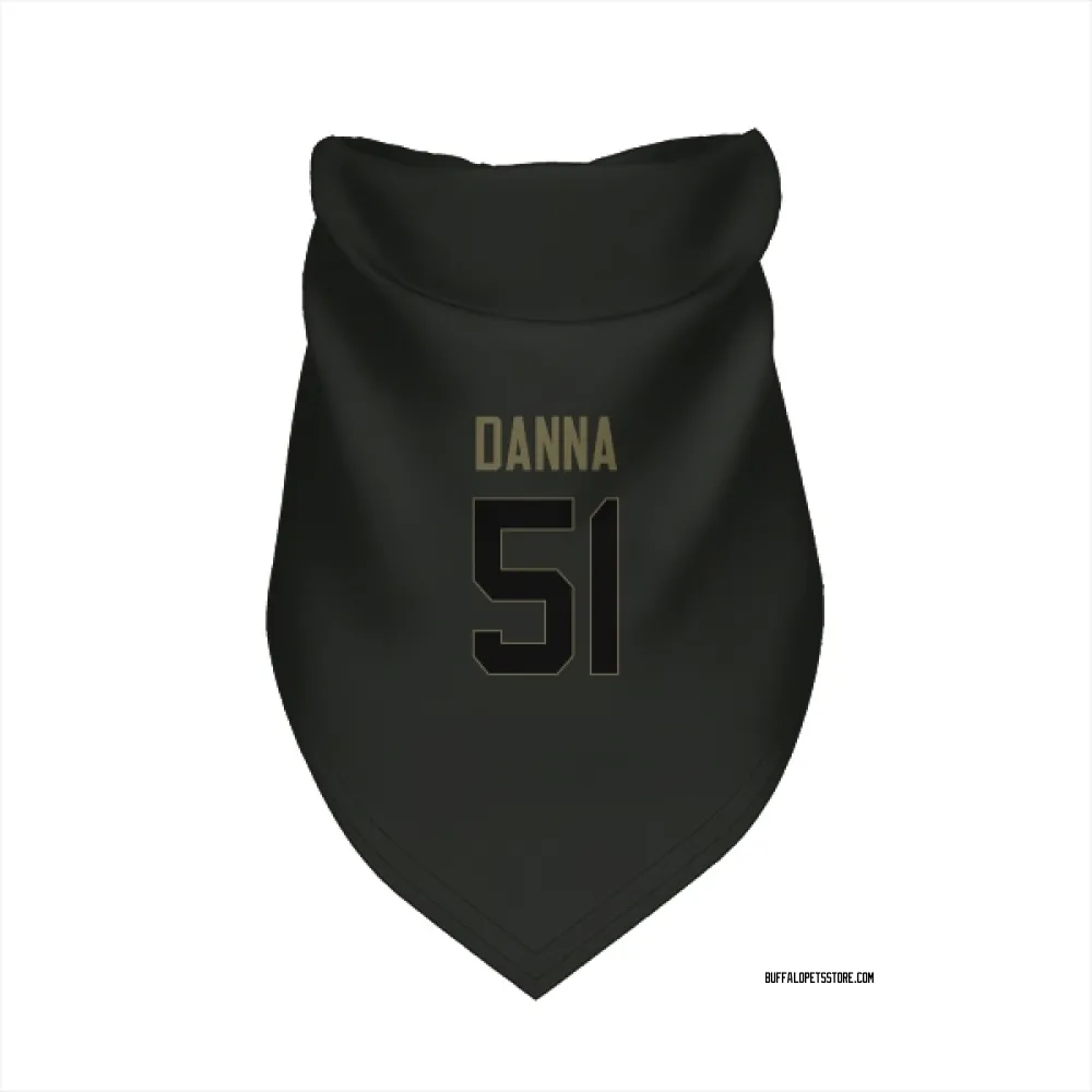Buffalo Bills Mike Danna Black Service Pet Bandana for Dog & Cat