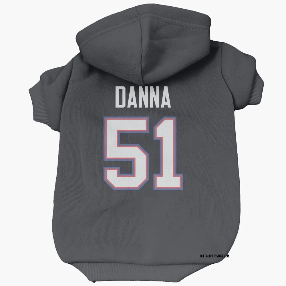 Buffalo Bills Mike Danna Navy Pet Hoodie for Dog & Cat