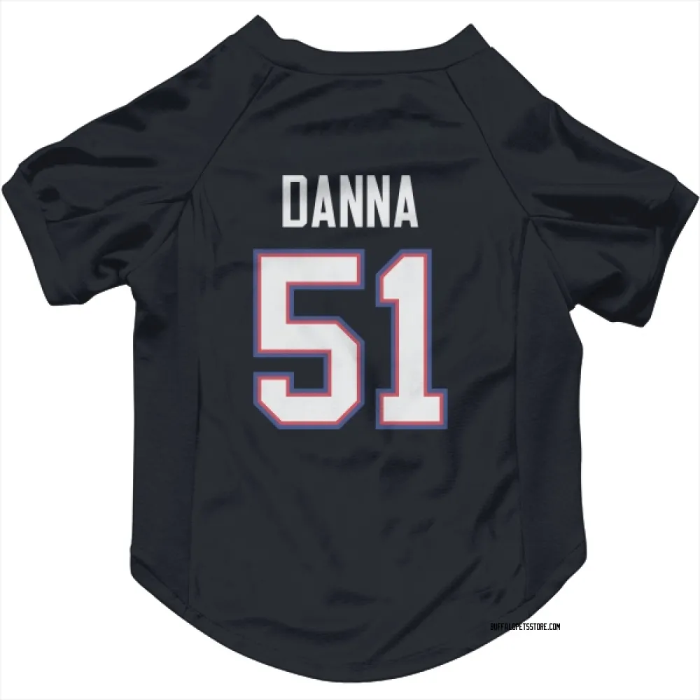Buffalo Bills Mike Danna Navy Pet Jersey for Dog & Cat