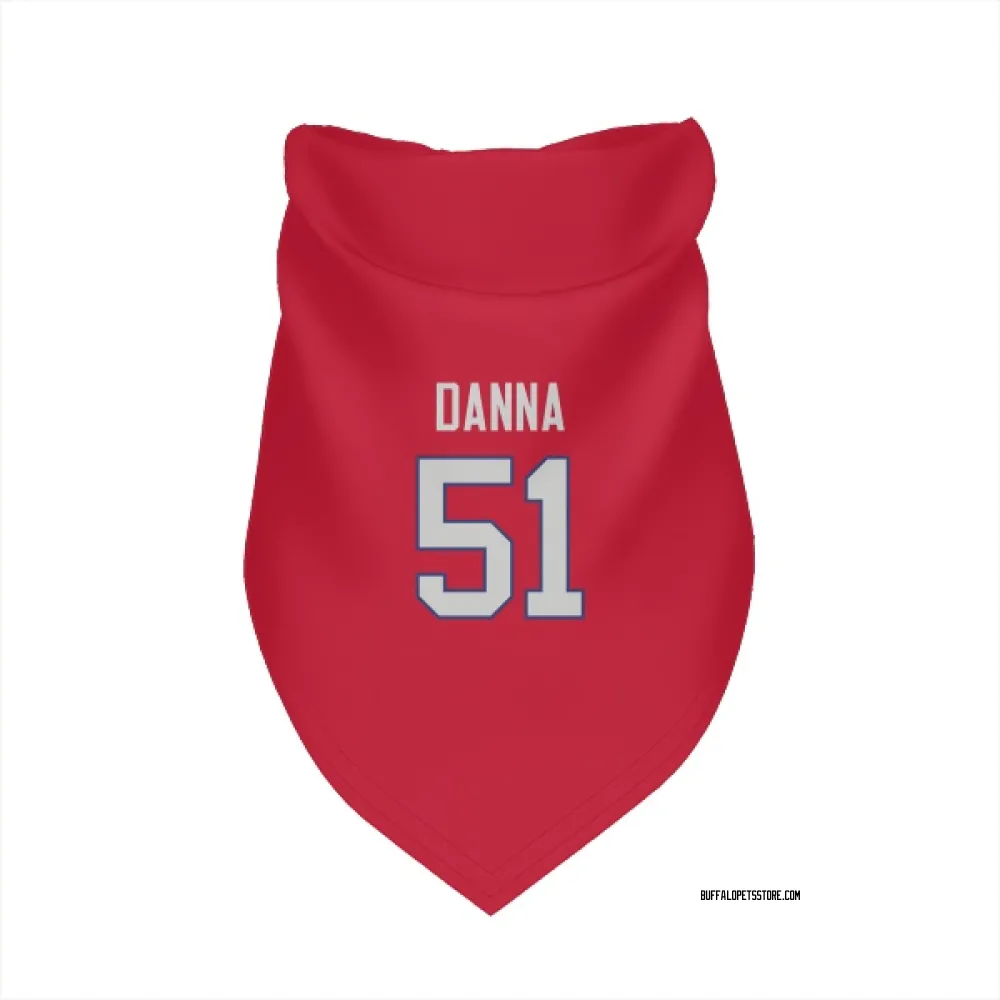 Buffalo Bills Mike Danna Red Pet Bandana for Dog & Cat