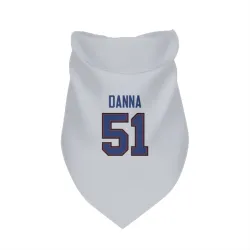 Buffalo Bills Mike Danna White Pet Bandana for Dog & Cat