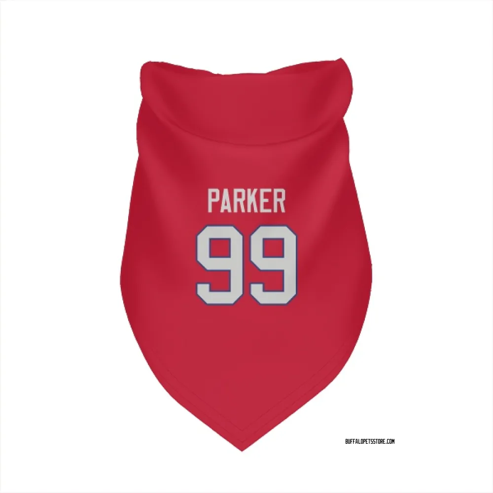 Buffalo Bills T.J. Parker Red Pet Bandana for Dog & Cat