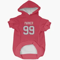 Buffalo Bills T.J. Parker Red Pet Hoodie for Dog & Cat