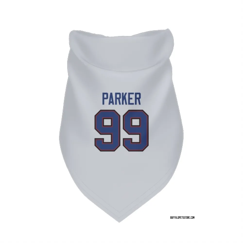 Buffalo Bills T.J. Parker White Pet Bandana for Dog & Cat