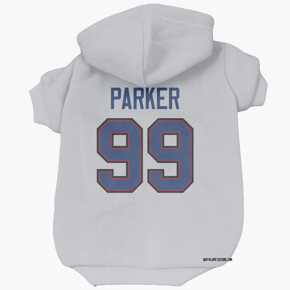 Buffalo Bills T.J. Parker White Pet Hoodie for Dog & Cat