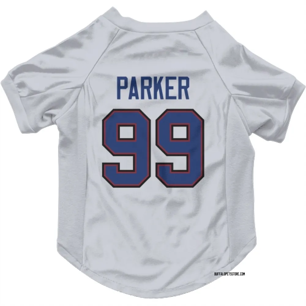 Buffalo Bills T.J. Parker White Pet Jersey for Dog & Cat