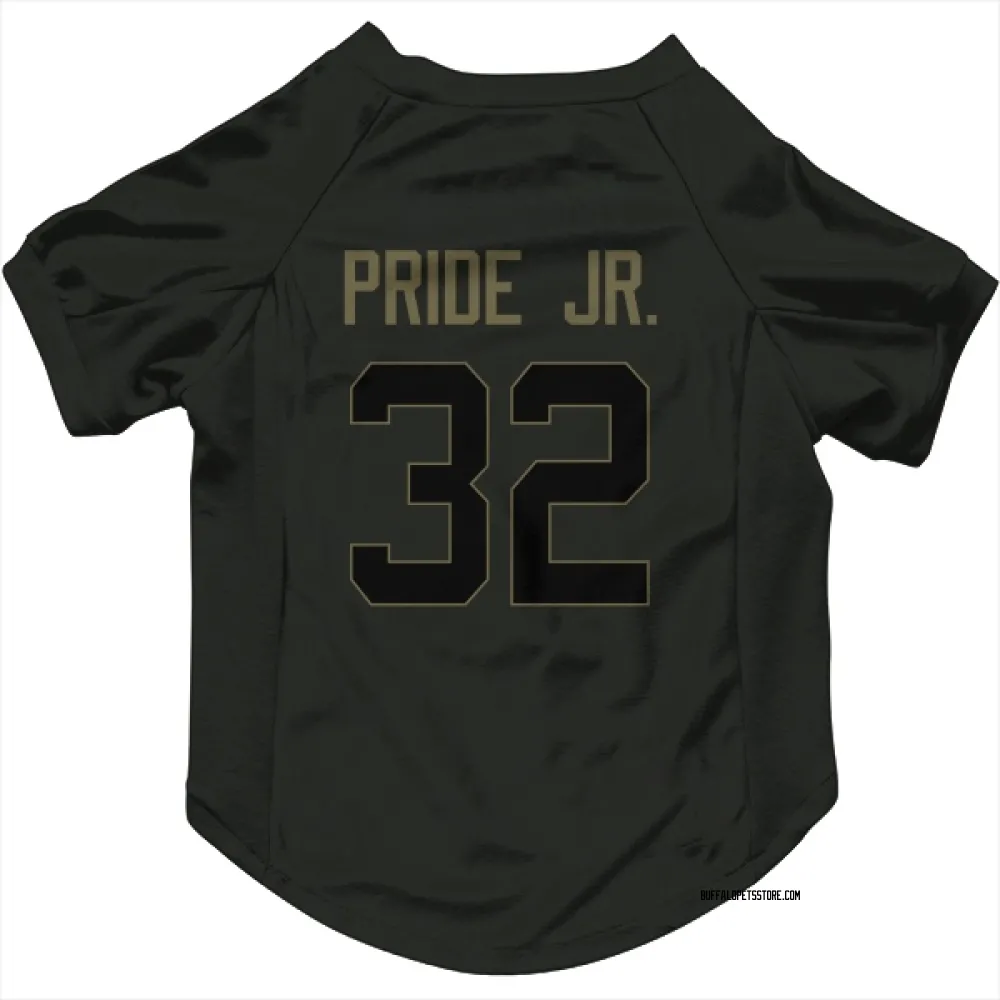 Buffalo Bills Toriano Pride Jr. Black Service Pet Jersey for Dog & Cat