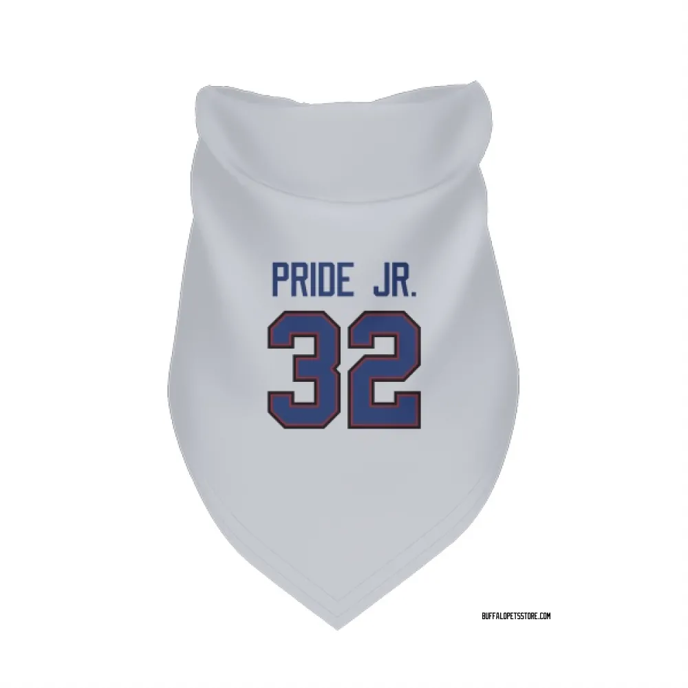 Buffalo Bills Toriano Pride Jr. White Pet Bandana for Dog & Cat