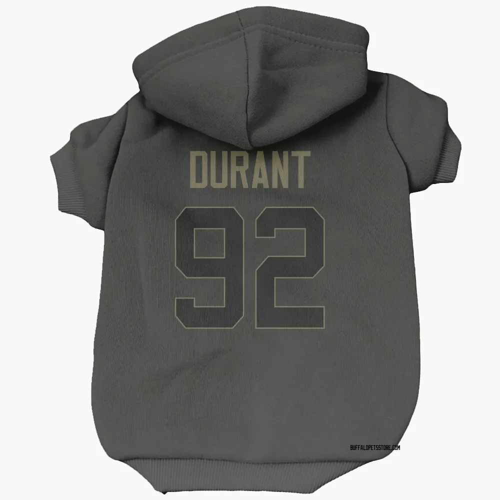Buffalo Bills Zane Durant Black Service Pet Hoodie for Dog & Cat